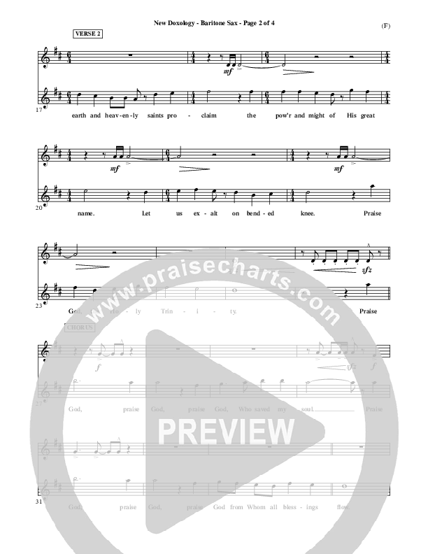 New Doxology Bari Sax ()