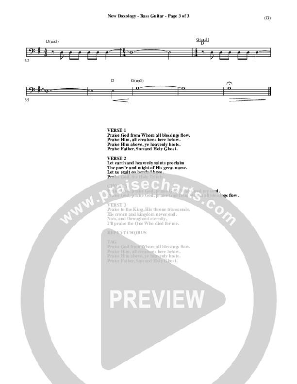 New Doxology Bass Guitar ()