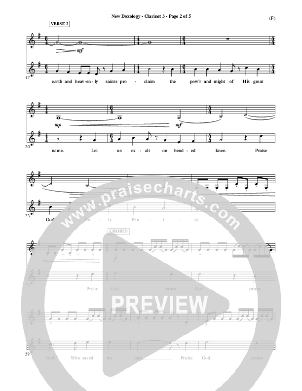 New Doxology Clarinet 3 ()