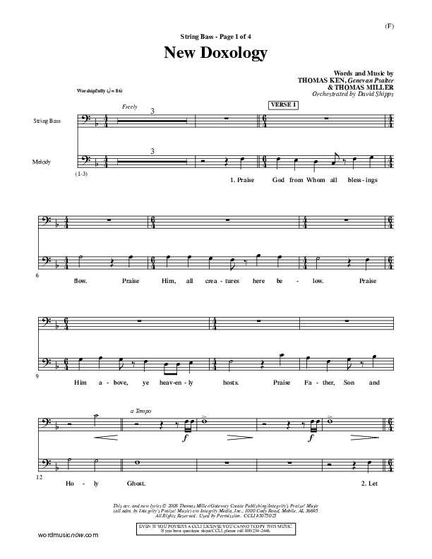 New Doxology Double Bass ()