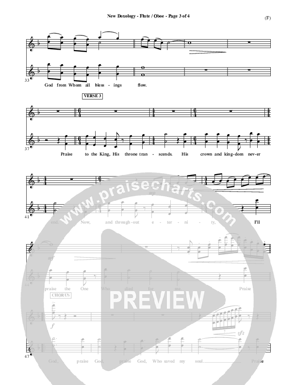 New Doxology Flute/Oboe ()