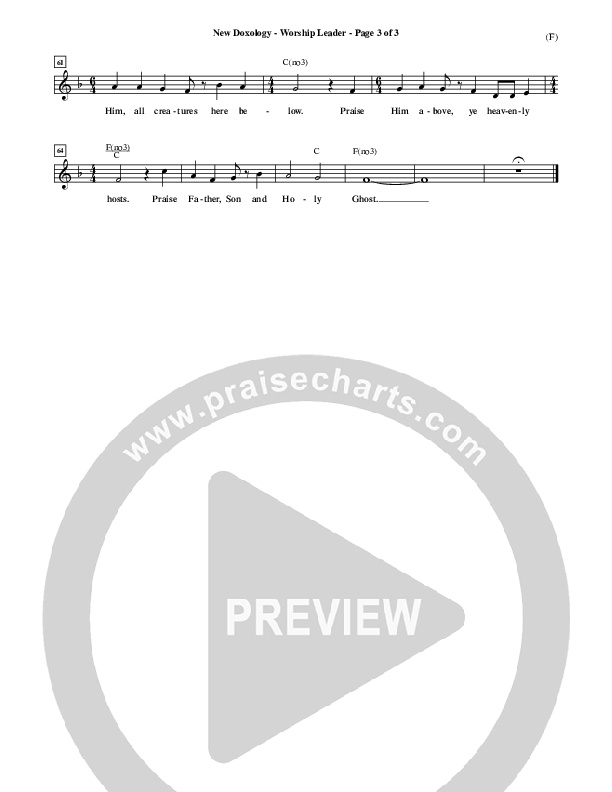 New Doxology Lead Sheet ()