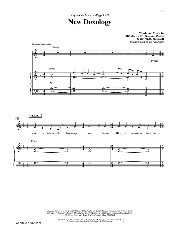 New Doxology Piano/Vocal ()