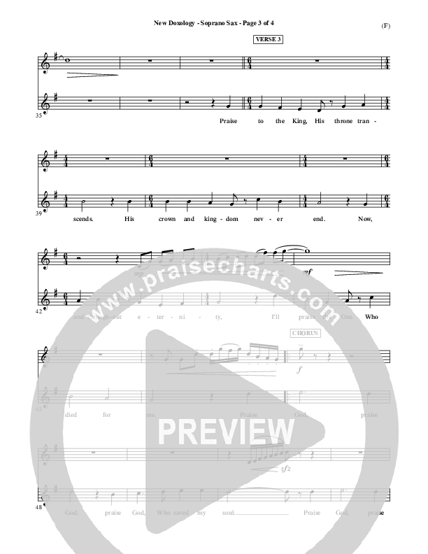 New Doxology Soprano Sax ()