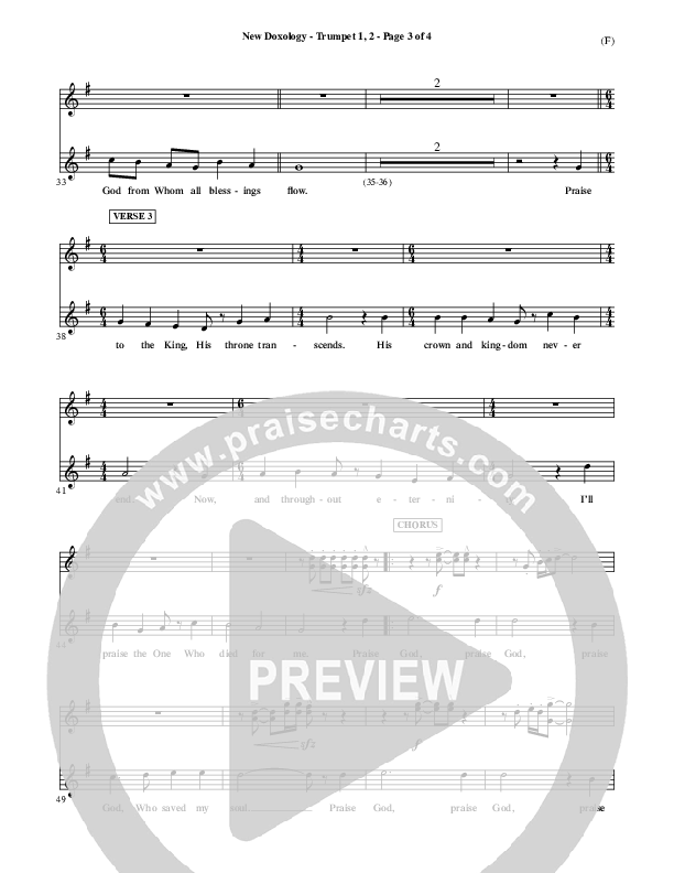 New Doxology Trumpet 1,2 ()