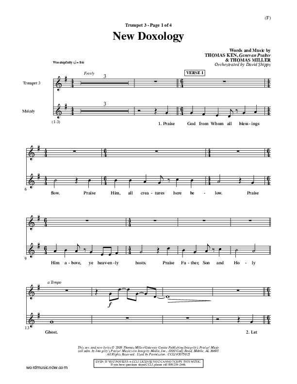 New Doxology Trumpet 3 ()