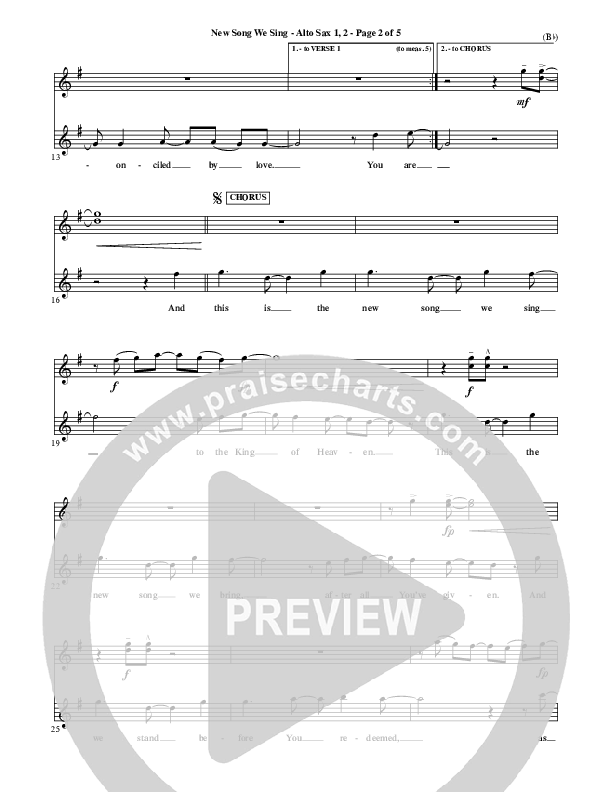 New Song We Sing Alto Sax 1/2 (Meredith Andrews)