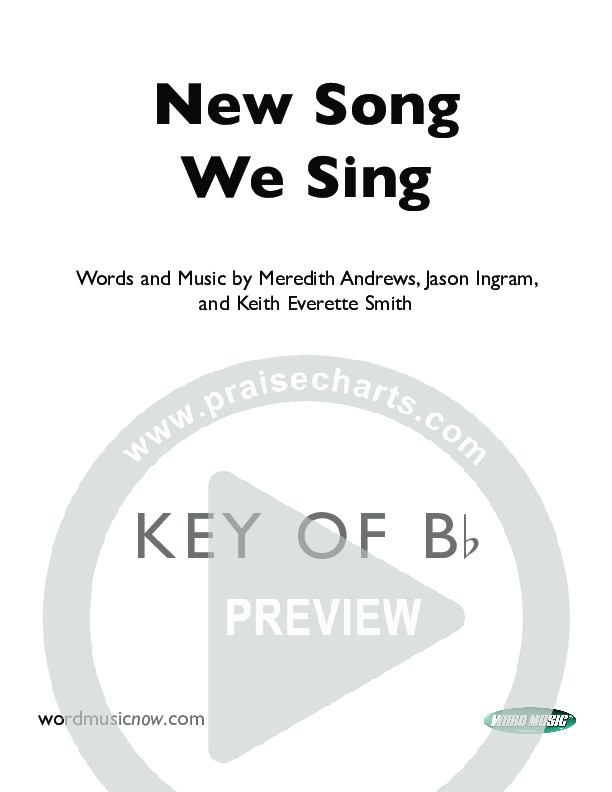 New Song We Sing Cover Sheet (Meredith Andrews)