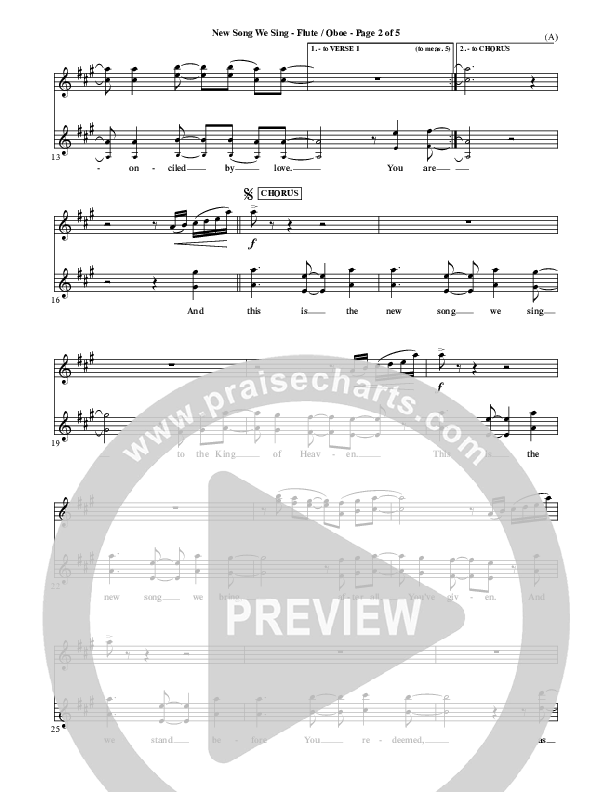 New Song We Sing Flute/Oboe (Meredith Andrews)