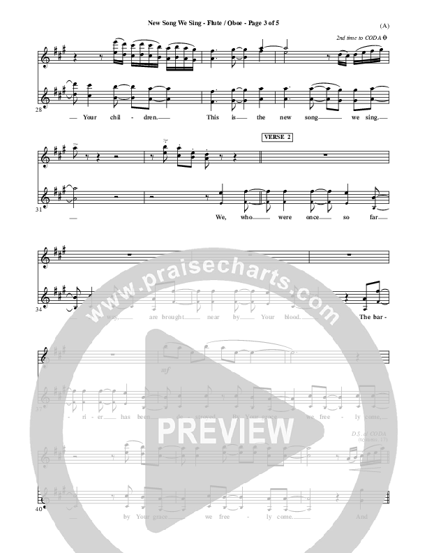 New Song We Sing Flute/Oboe (Meredith Andrews)