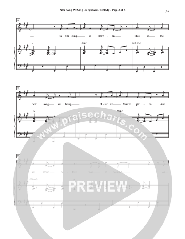 New Song We Sing Piano Sheet (Meredith Andrews)