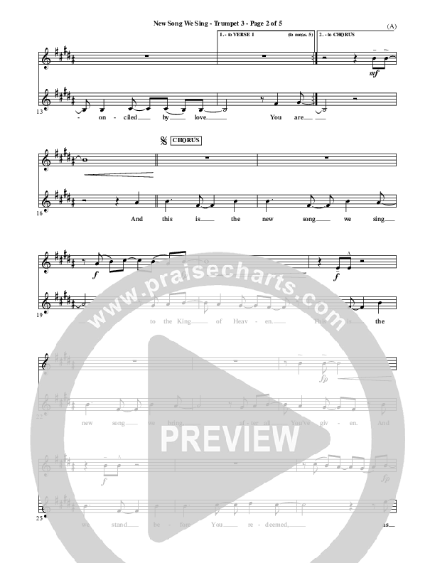 New Song We Sing Trumpet 3 (Meredith Andrews)