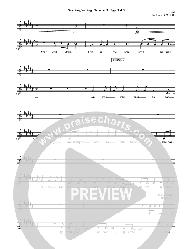 New Song We Sing Trumpet 3 (Meredith Andrews)