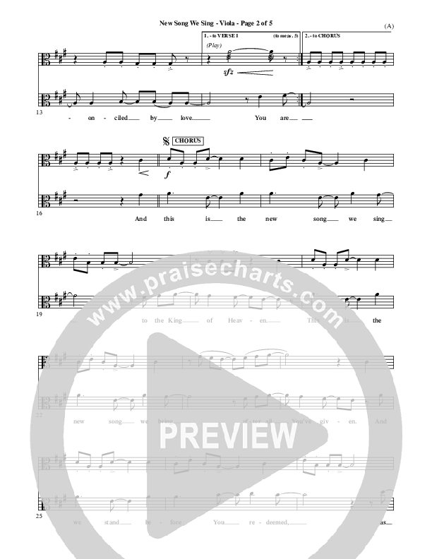 New Song We Sing Viola (Meredith Andrews)