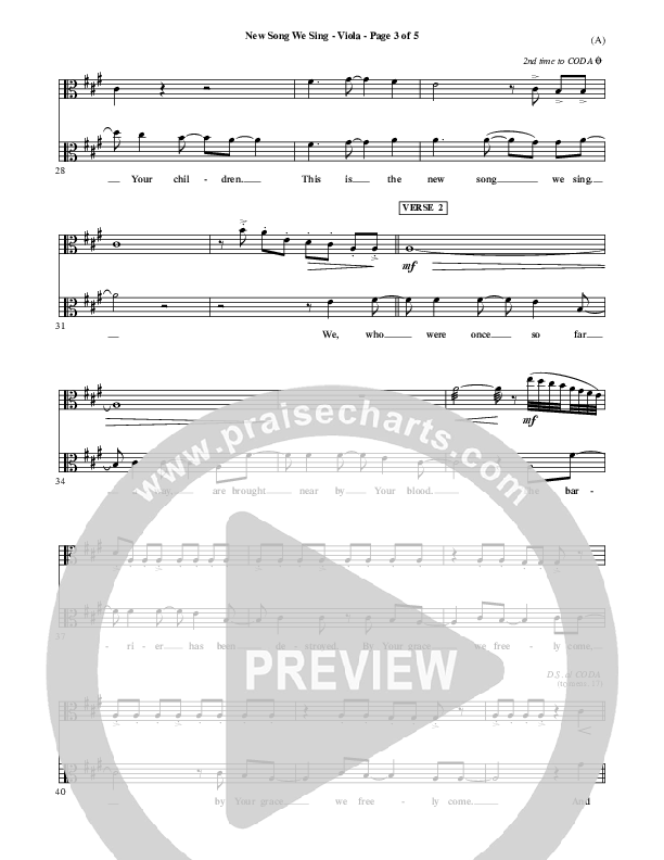 New Song We Sing Viola (Meredith Andrews)