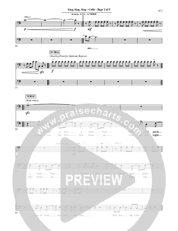 Sing Sing Sing Cello (Chris Tomlin)