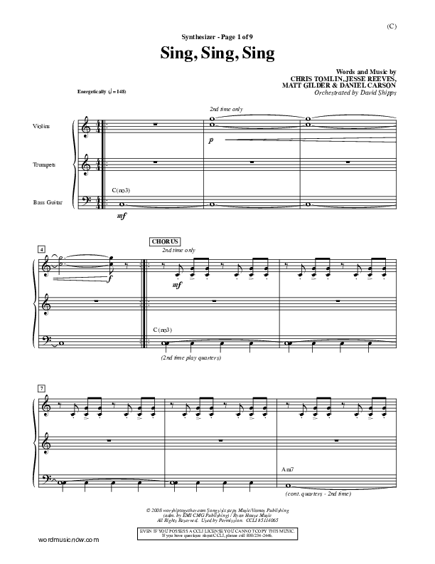 Sing Sing Sing Synth (Chris Tomlin)