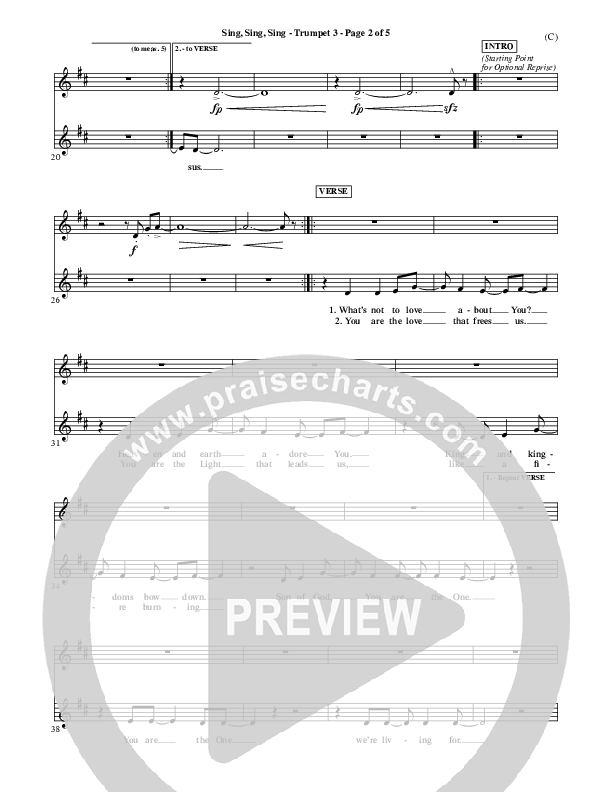 Sing Sing Sing Trumpet 3 (Chris Tomlin)