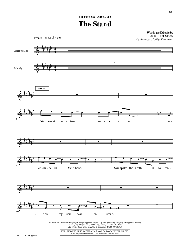 The Stand Bari Sax (Joel Houston)