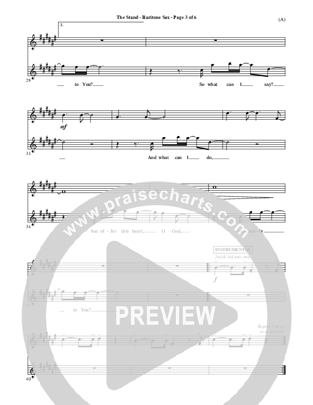 The Stand Bari Sax (Joel Houston)