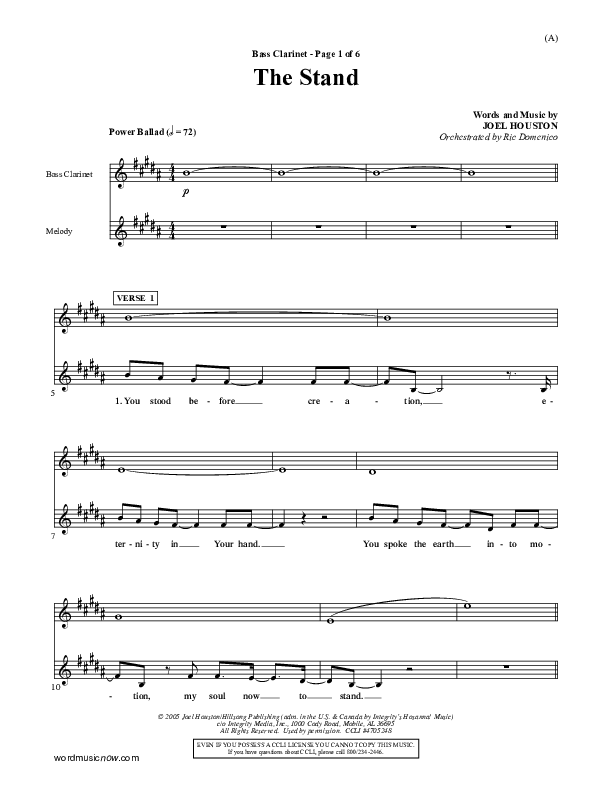 The Stand Bass Clarinet (Joel Houston)