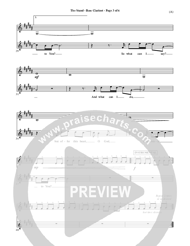 The Stand Bass Clarinet (Joel Houston)