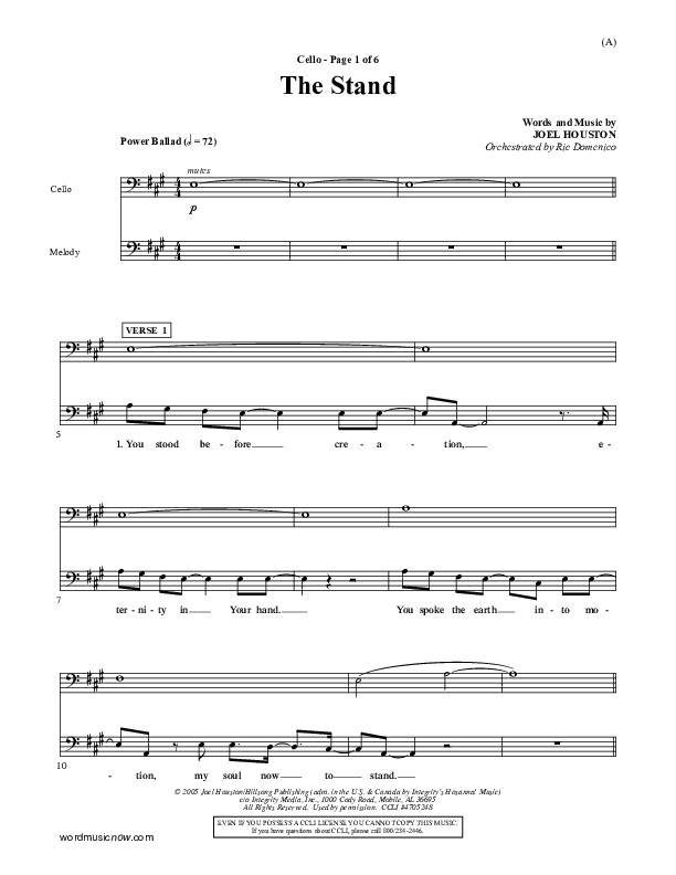 The Stand Cello (Joel Houston)