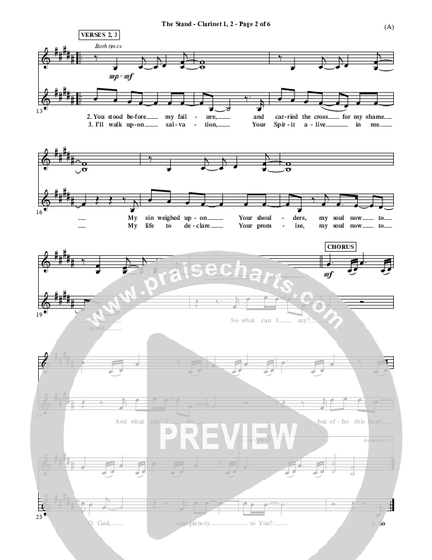 The Stand Clarinet 1/2 (Joel Houston)