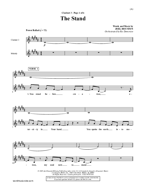 The Stand Clarinet 3 (Joel Houston)