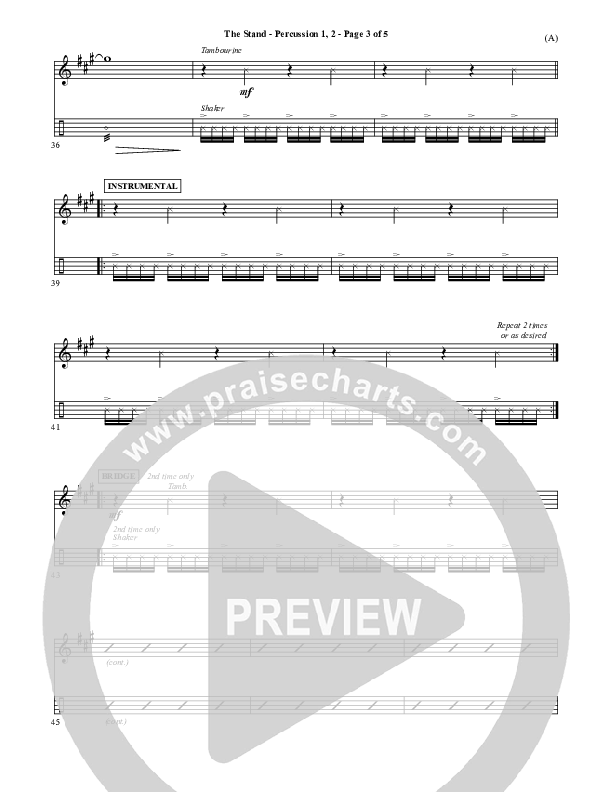 The Stand Percussion 1/2 (Joel Houston)