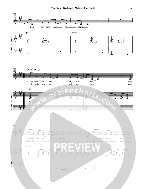 The Stand Piano/Vocal (Joel Houston)