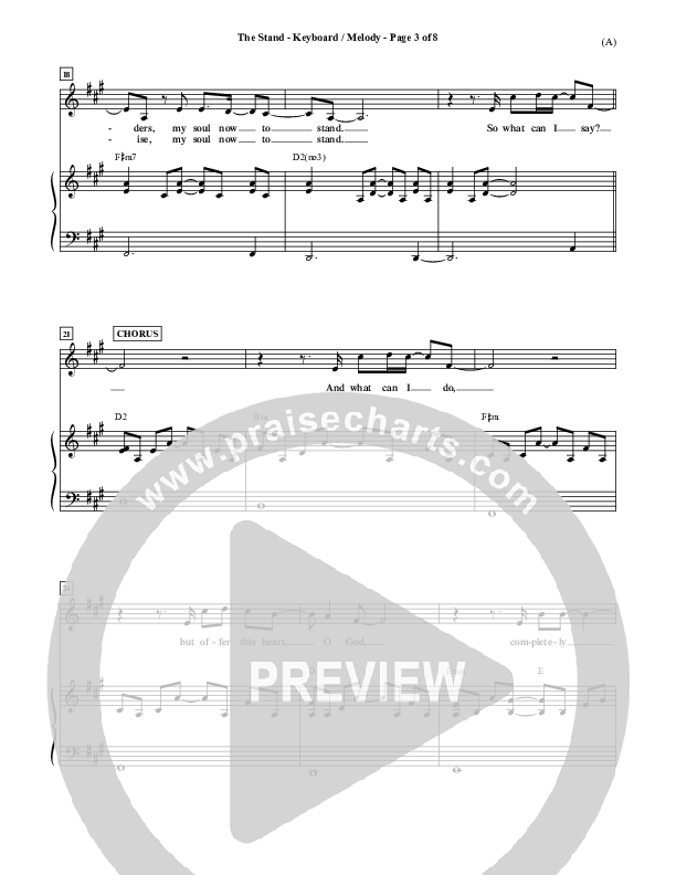 The Stand Piano/Vocal (Joel Houston)