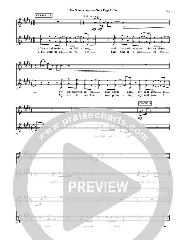 The Stand Soprano Sax (Joel Houston)