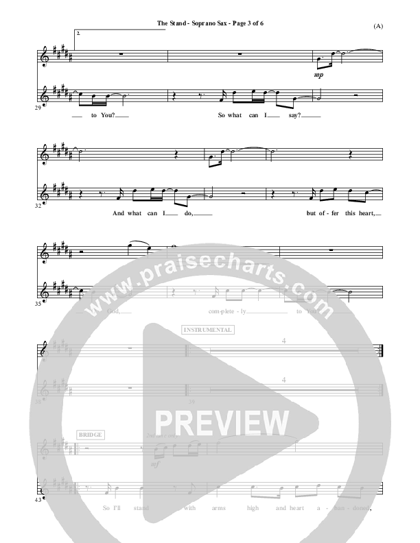 The Stand Soprano Sax (Joel Houston)