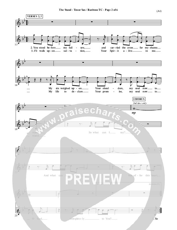 The Stand Tenor Sax/Baritone T.C. (Joel Houston)