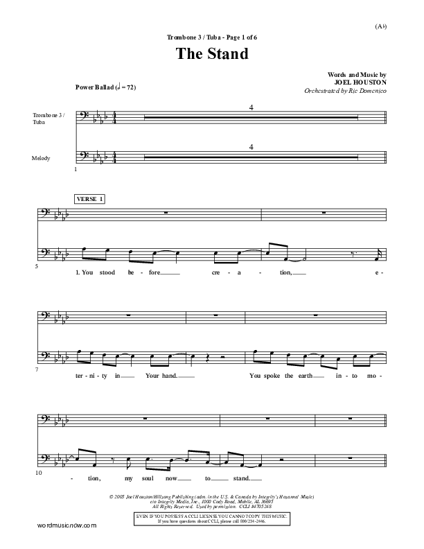 The Stand Trombone 3/Tuba (Joel Houston)