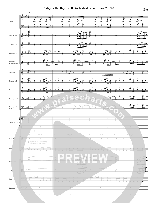 Today Is The Day Conductor's Score (Lincoln Brewster)