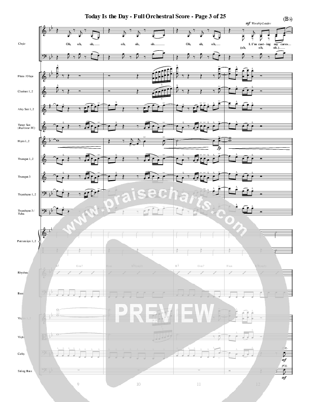 Today Is The Day Conductor's Score (Lincoln Brewster)
