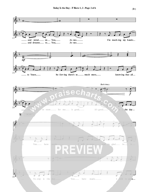 Today Is The Day French Horn 1/2 (Lincoln Brewster)