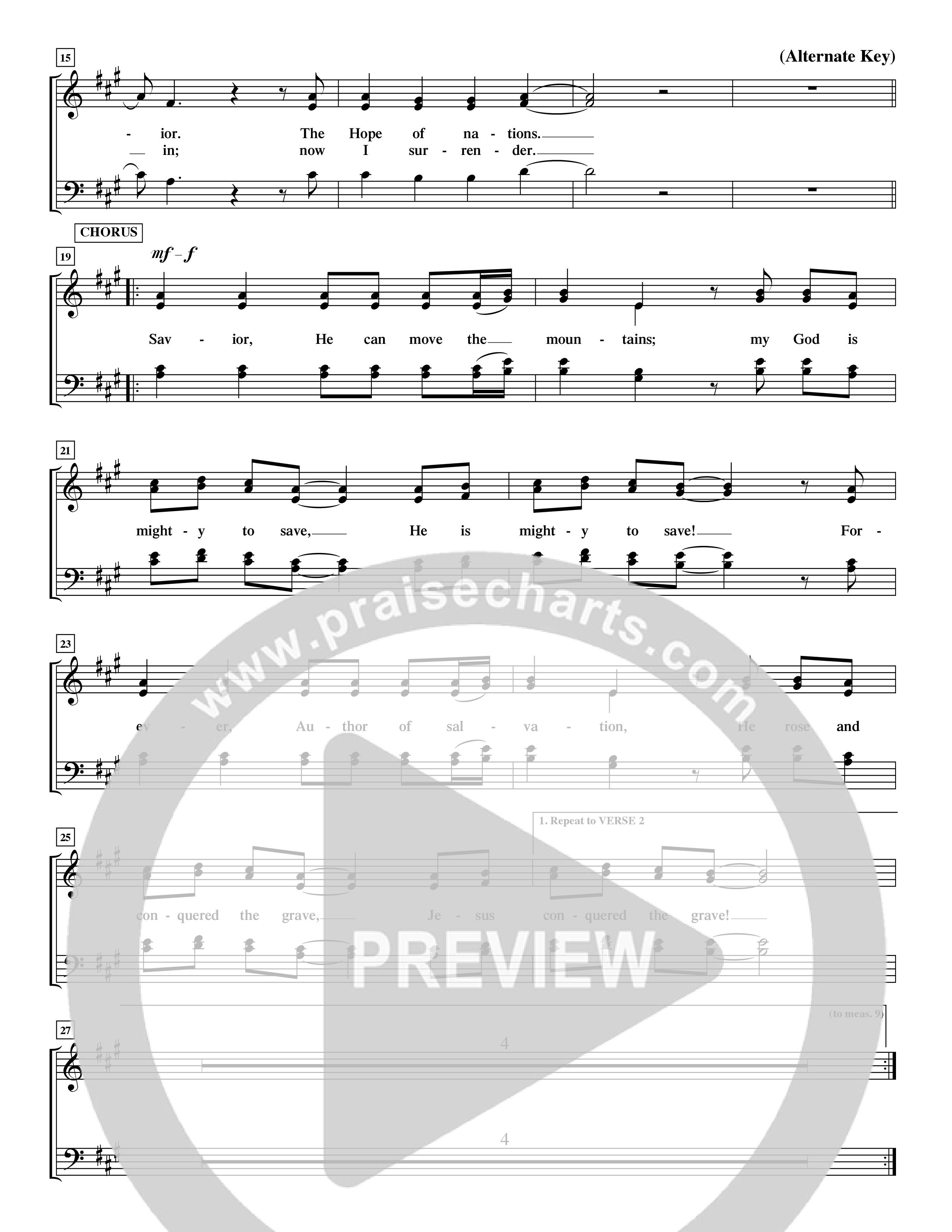 Mighty To Save (Choral Anthem SATB) Choir Sheet (SATB) (Word Music Choral / Orch. David Shipps)