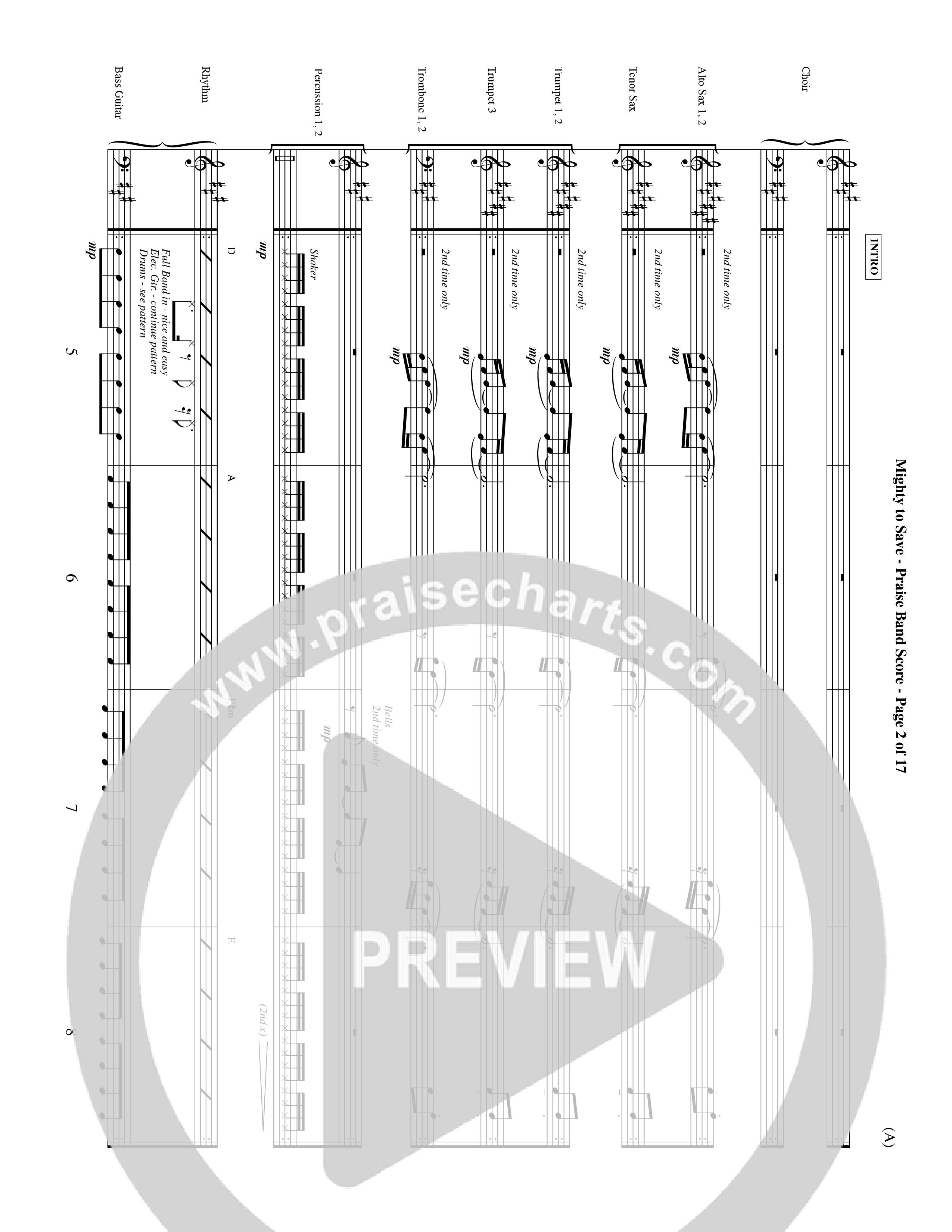Mighty To Save (Choral Anthem SATB) Conductor's Score (Word Music Choral / Orch. David Shipps)