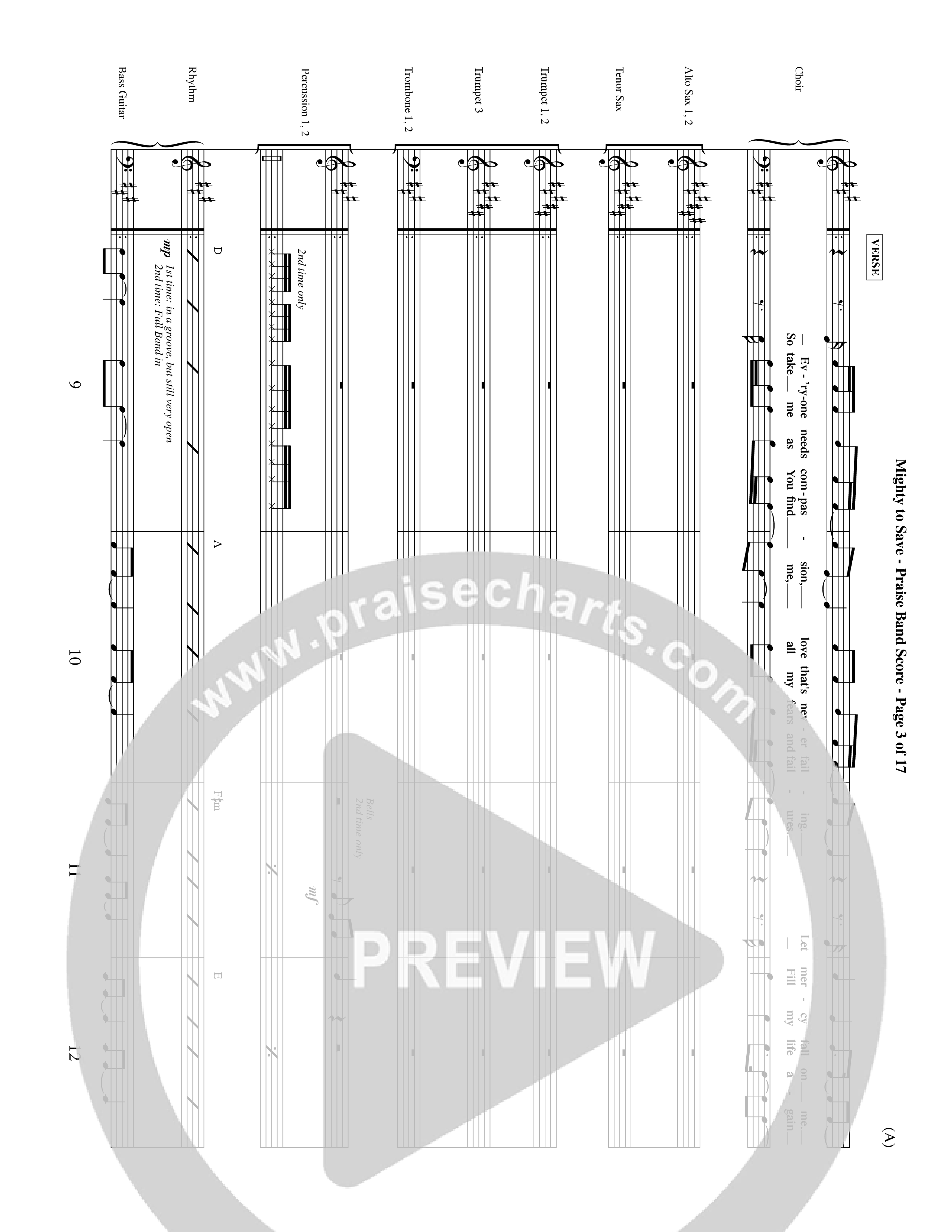 Mighty To Save (Choral Anthem SATB) Conductor's Score (Word Music Choral / Orch. David Shipps)