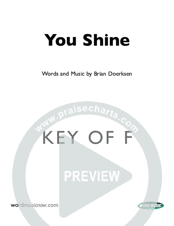 You Shine Cover Sheet (Brian Doerksen)