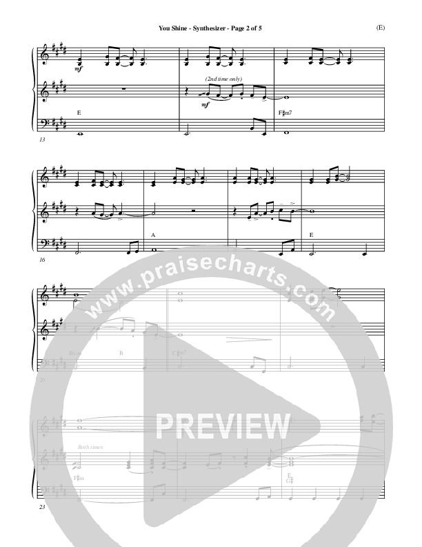 You Shine Synth (Brian Doerksen)