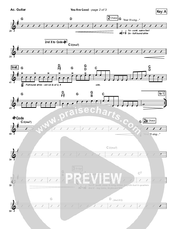 You Are Good Acoustic Guitar (Bethel Music)