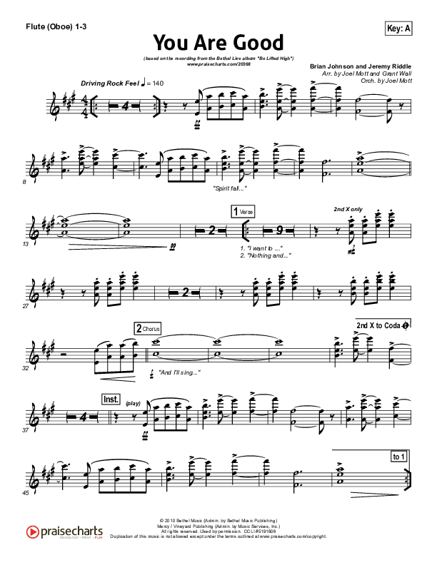 You Are Good Wind Pack (Bethel Music)