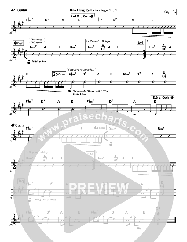 One Thing Remains Acoustic Guitar (Bethel Music)