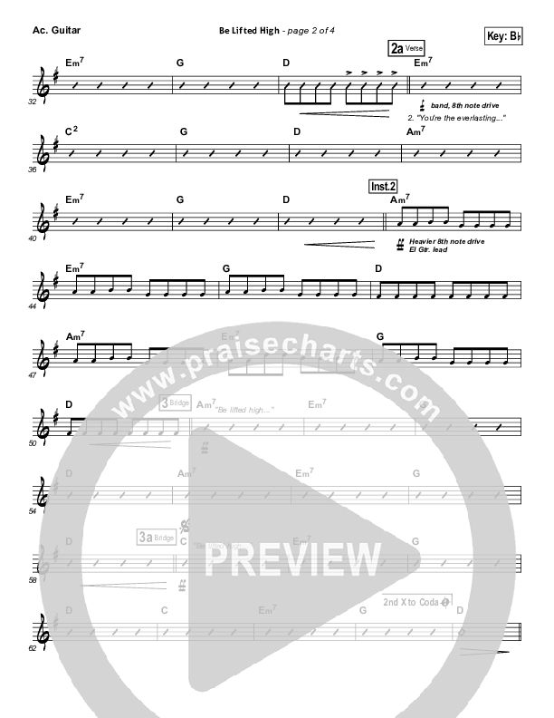 Be Lifted High Acoustic Guitar (Bethel Music)