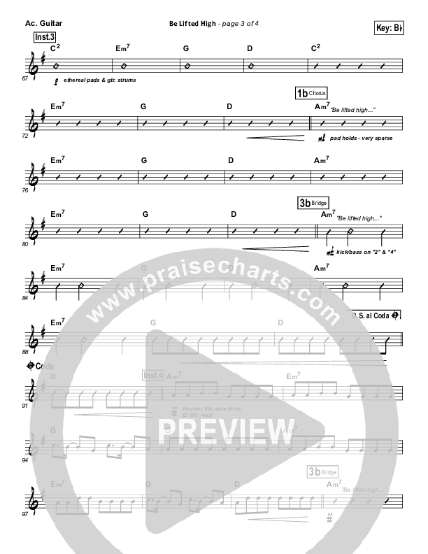 Be Lifted High Acoustic Guitar (Bethel Music)