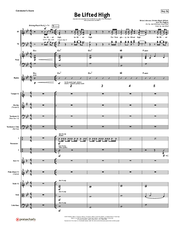 Be Lifted High Conductor's Score (Bethel Music)